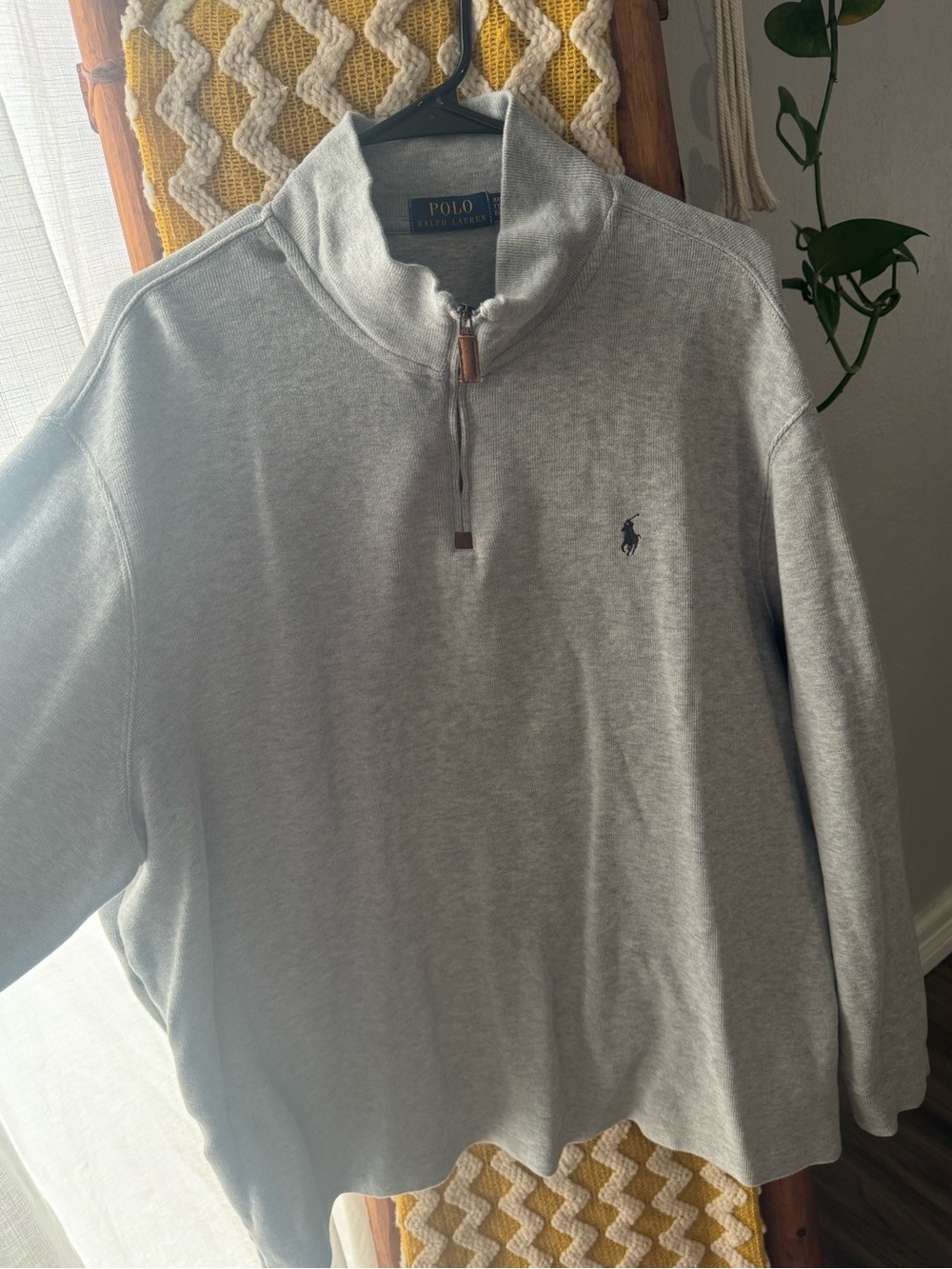 Polo Ralph Lauren Gray Quarter-Zip Pullover